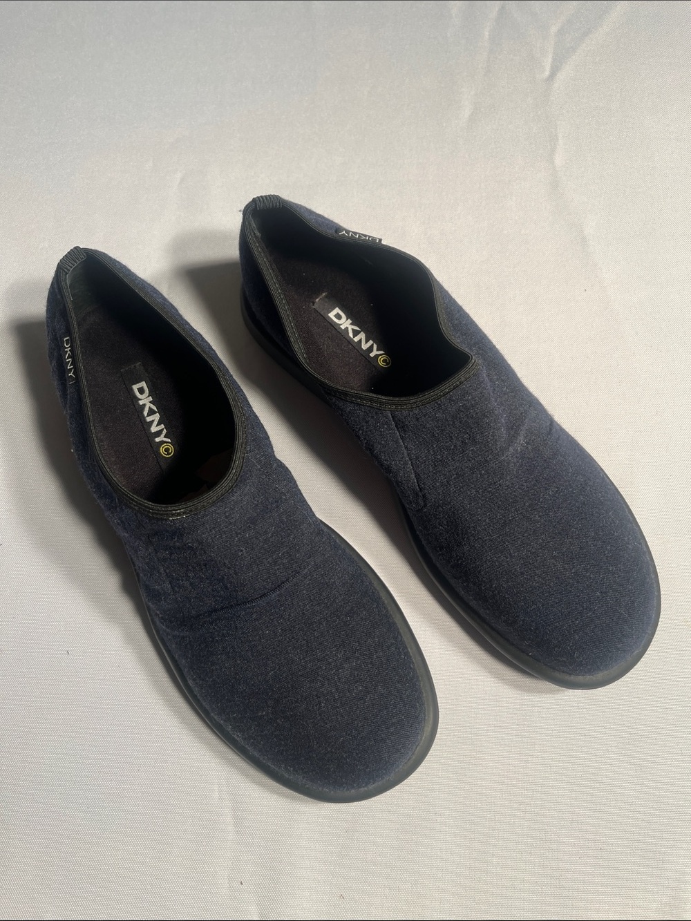 DKNY Women’s Dark Blue Slip-On Loafers